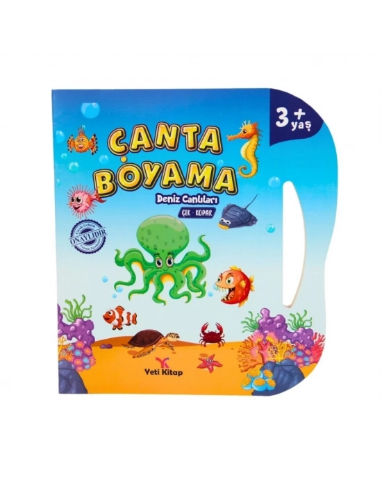 Çanta Kitap Boyama Kitabı Deniz Canlıları