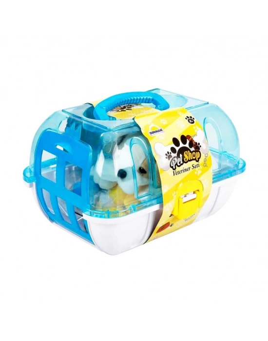 Çantalı Peluş Köpek Veteriner Seti