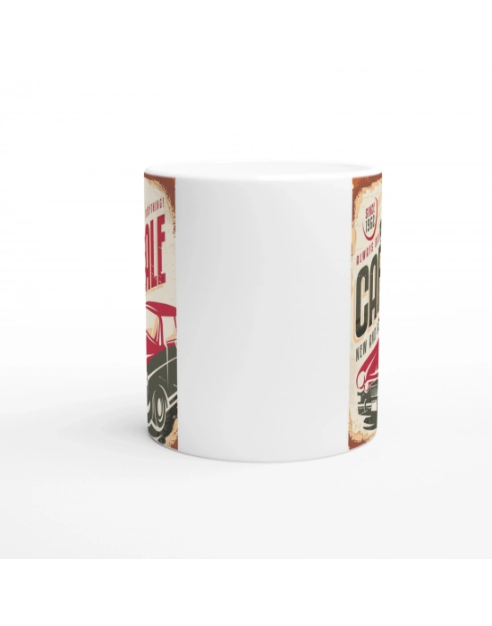 Car Sale 1962 Retro Araba Baskılı Kupa Bardak