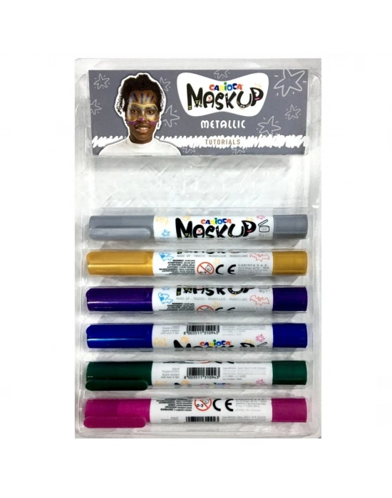 Carioca 6 Gr. 6 Renk Metalik Yüz Boyası 43155