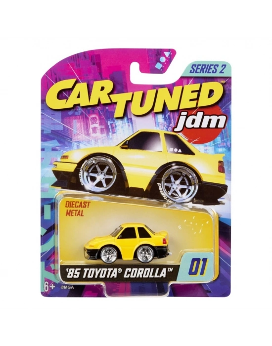 ® CarTuned JDM Seri 2 1985 Toyota Corolla AE86 - Sarı Coupe Araba