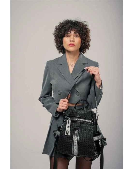 Cary Siyah Cilt Kol Ve Sırt Çantası