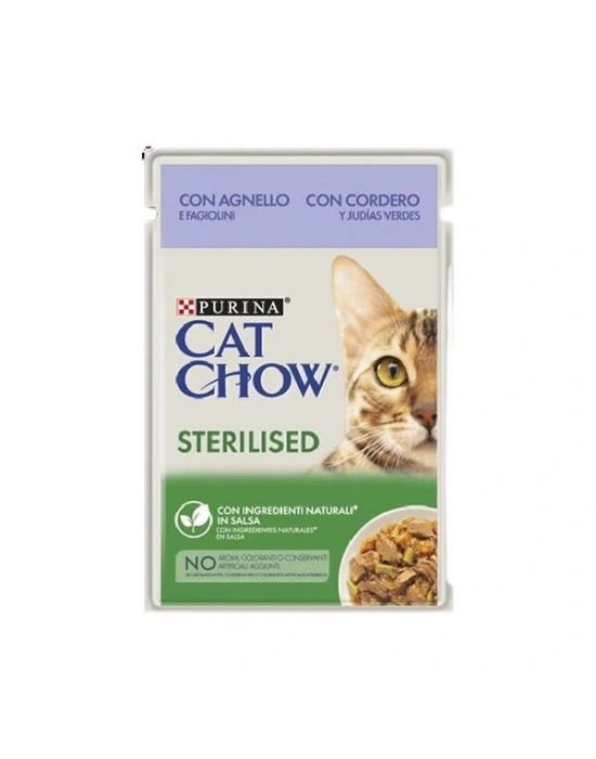 Cat Chow Sterilised Kuzu Etli Kısırlaştırılmış Konserve Kedi Maması 1 Adet 85 Gr