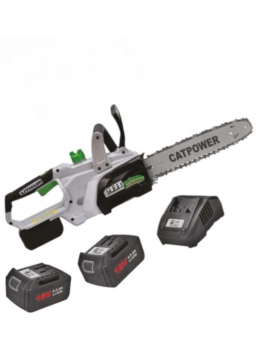 ® Cat Power 2096 Çift Akülü 4 Ah Ağaç Kesme Makinesi