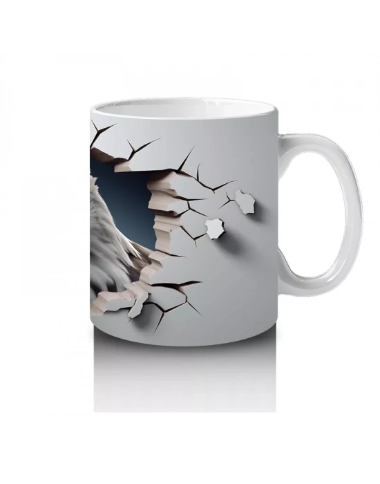 Çatlak Duvar Arasında Kartal – Baskılı Kahve Kupası