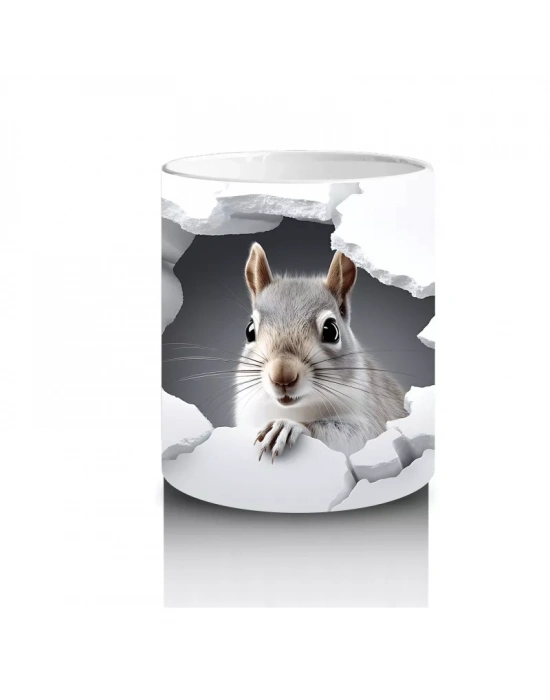 Çatlak Duvar Arasında Yavru Tavşan – Baskılı Kahve Kupası