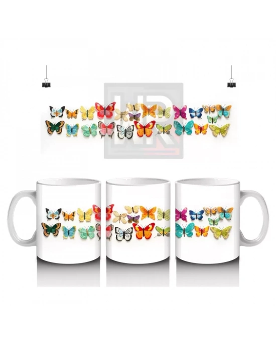 Çatlak Duvar Arasından Bakan Beyaz Kartal - Baskılı kahve kupası