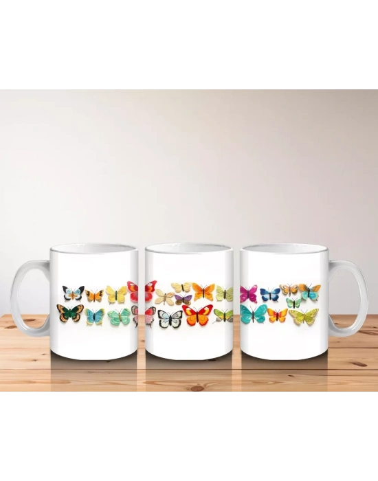 Çatlak Duvar Arasından Bakan Beyaz Kartal - Baskılı kahve kupası