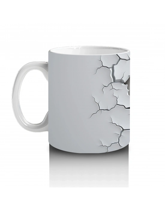 Çatlak Duvar Arkasından Bakan Hayalet – Hediyelik Kahve Kupası