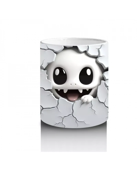 Çatlak Duvar Arkasından Bakan Hayalet – Hediyelik Kahve Kupası