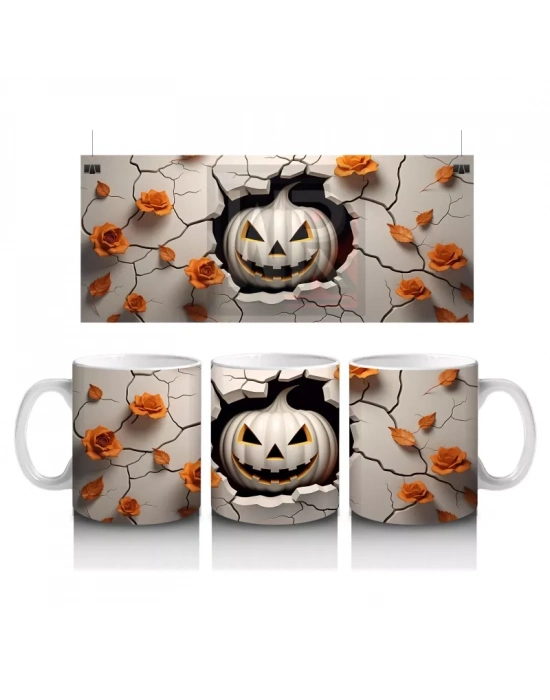 Çatlak Duvardan Bakan Balkabağı – Hediyelik Kahve Kupası