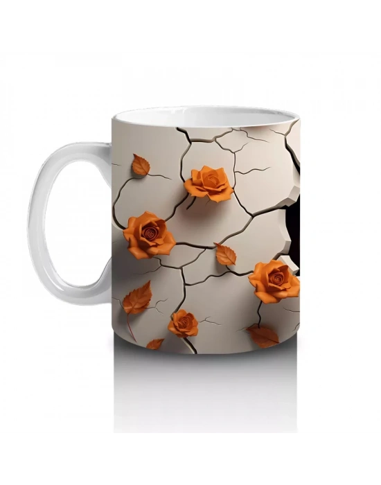 Çatlak Duvardan Bakan Balkabağı – Hediyelik Kahve Kupası