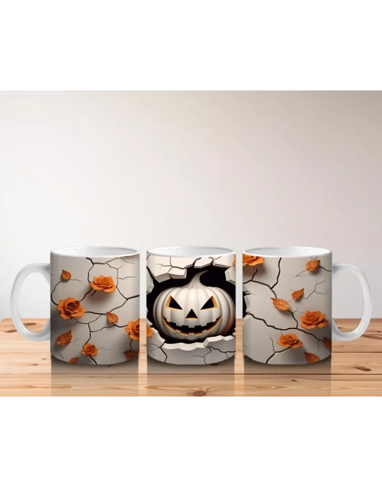 Çatlak Duvardan Bakan Balkabağı – Hediyelik Kahve Kupası