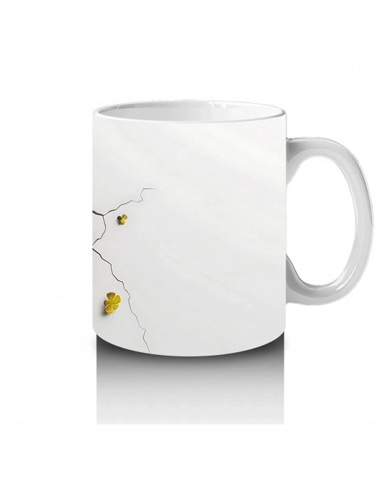 Çatlak Duvardan Bakan Şapkalı Beagle – Baskılı Kahve Kupası