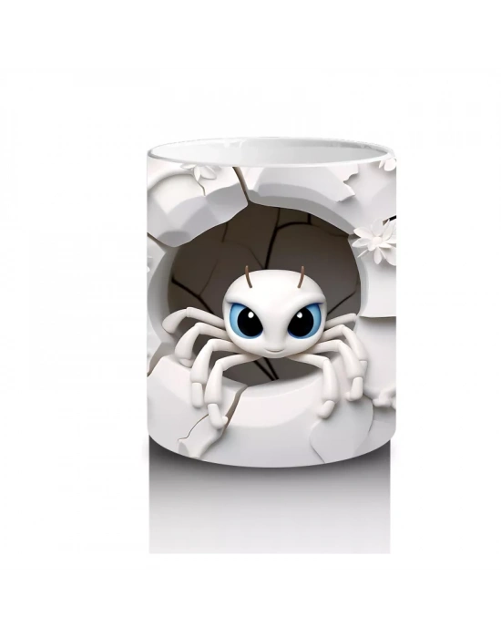 Çatlak Duvarın Ortasında Solgun Kafatası – Hediyelik Kahve Kupası