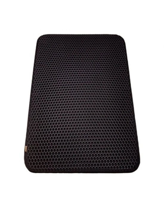 Cattie Altıgen Model Kum Toplayıcı Fonksiyonel Kedi Paspası Large Siyah 50x75 Cm