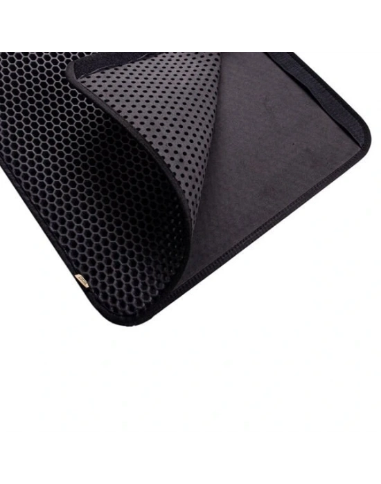 Cattie Altıgen Model Kum Toplayıcı Fonksiyonel Kedi Paspası Large Siyah 50x75 Cm