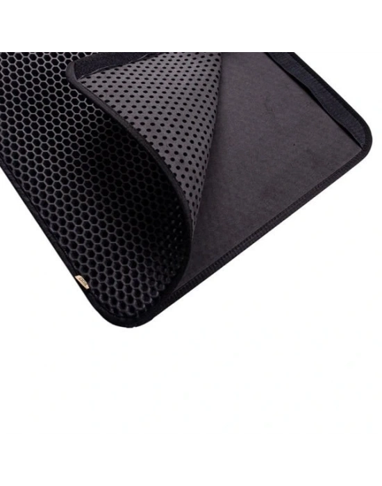 Cattie Altıgen Model Kum Toplayıcı Fonksiyonel Kedi Paspası Medium Siyah 37x50 Cm