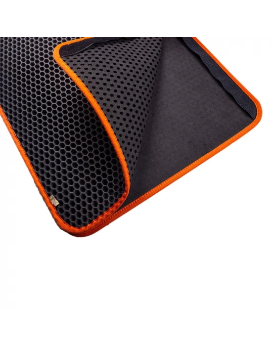 Cattie Kum Toplayıcı Fonksiyonel Kedi Paspası Altıgen 37-50 cm Turuncu