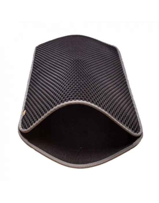 Cattie Kum Toplayıcı Fonksiyonel Kedi Paspası Altıgen 50-75 cm Gri