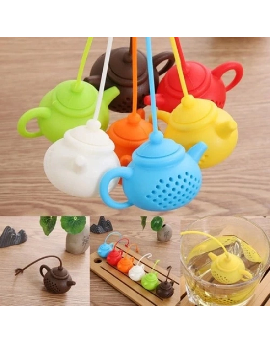 Çaydanlık Tasarımlı Çay Demleme Süzgeci