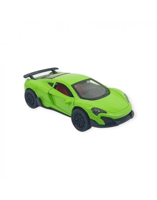 Çek Bırak Araba Metal - 3661C- Yeşil