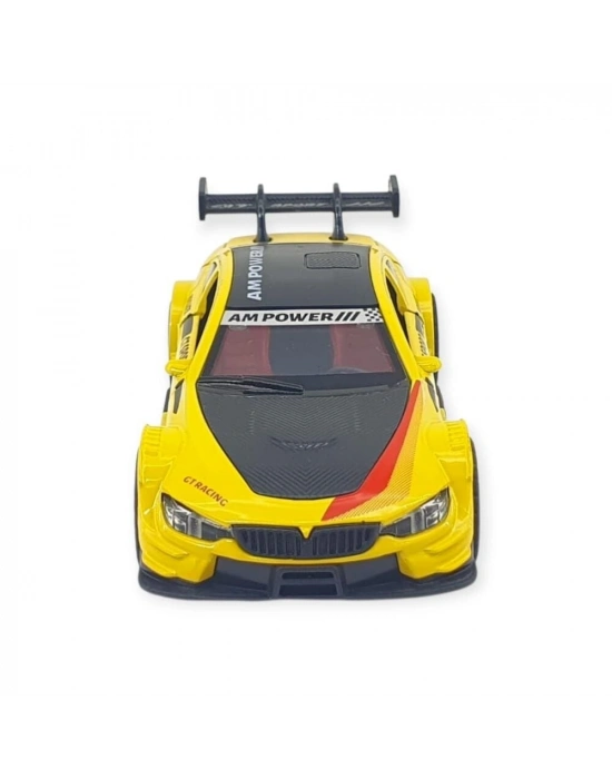 Çek Bırak Araba Metal - 3672C - Sarı-Siyah