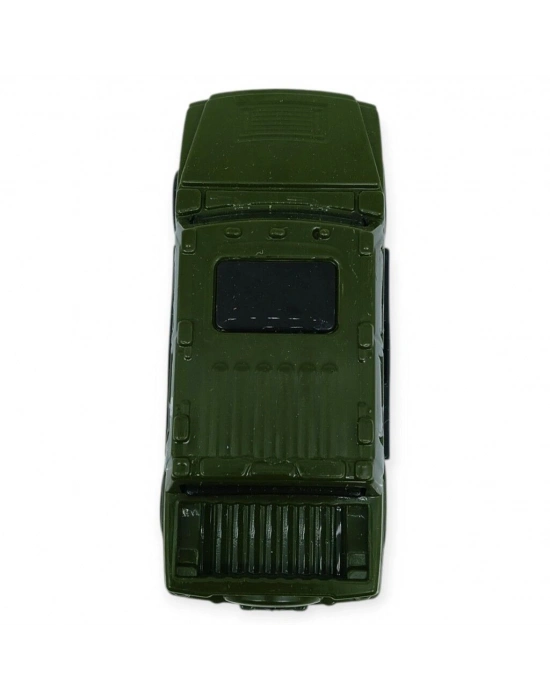 Çek Bırak Arabalar 10 Cm - Yeşil Çift Kabin Pick-Up