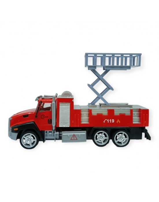 Çek Bırak İtfaiye Arabası 21 cm - Asansörlü