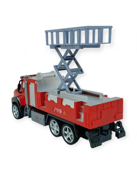 Çek Bırak İtfaiye Arabası 21 cm - Asansörlü