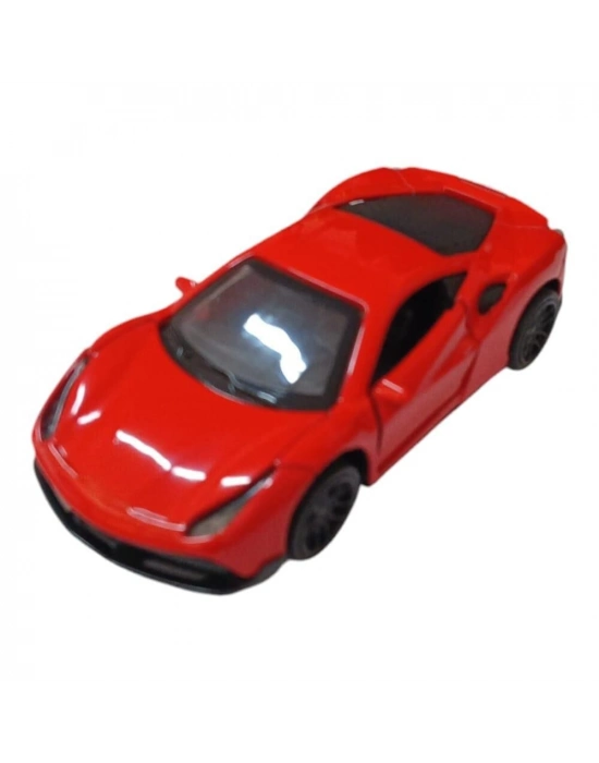 Çek Bırak Metal Araba - 4311B - Kırmızı