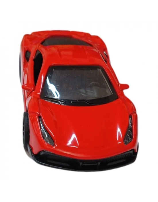 Çek Bırak Metal Araba - 4311B - Kırmızı