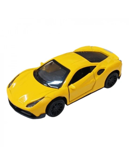 Çek Bırak Metal Araba - 4311B - Sarı