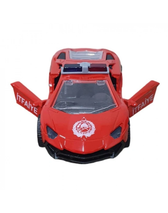 Çek Bırak Metal Araba Lamborgini - ILK003 - İtfaiye