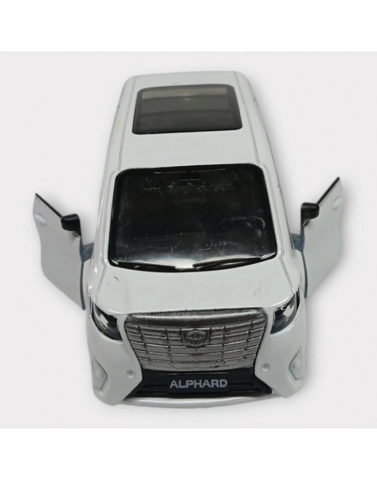 Çek Bırak Metal Araba Sesli Işıklı - Beyaz