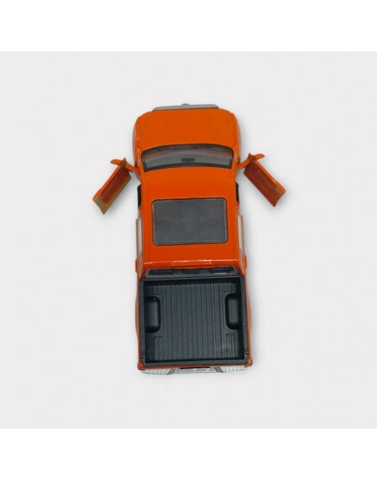 Çek Bırak Metal Araba Sesli Işıklı - Turuncu