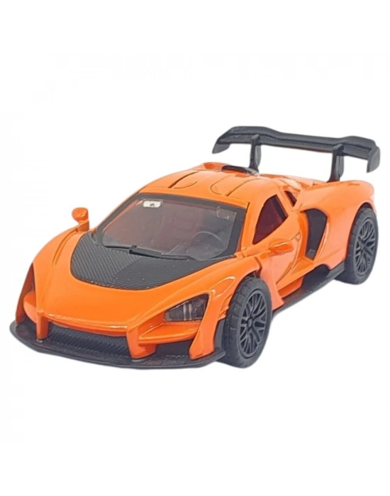 Çek Bırak Metal Arabalar 12 cm - 36121C - Turuncu