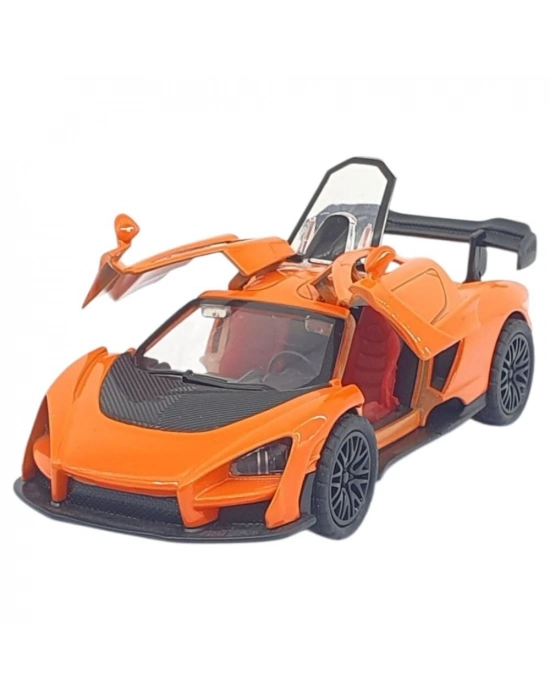 Çek Bırak Metal Arabalar 12 cm - 36121C - Turuncu