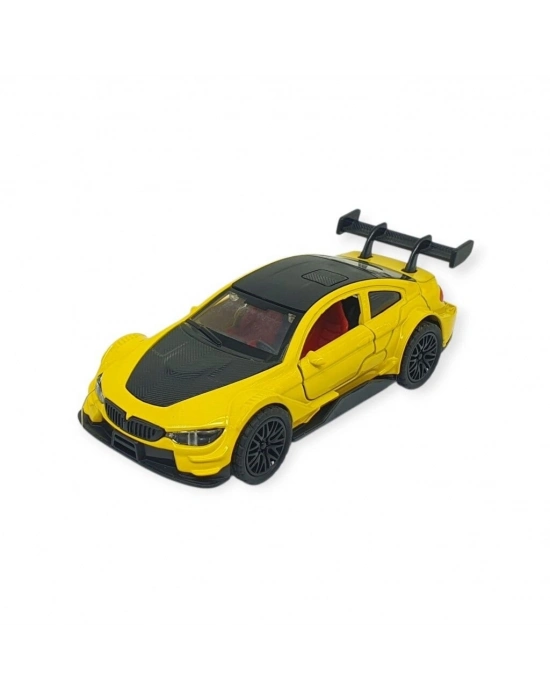 Çek Bırak Metal Arabalar 12 cm - 3671C - Sarı