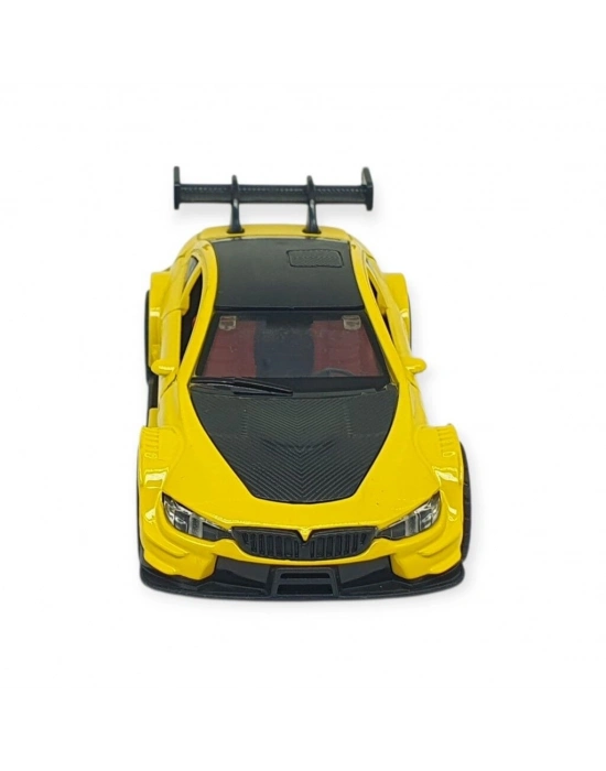 Çek Bırak Metal Arabalar 12 cm - 3671C - Sarı