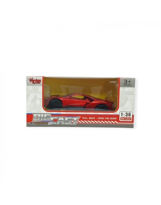 Çek Bırak Metal Arabalar 13 cm - SR2211- Kırmızı