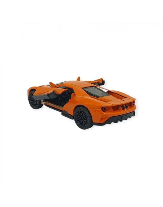 Çek Bırak Metal Arabalar 13 cm - SR2211- Turuncu