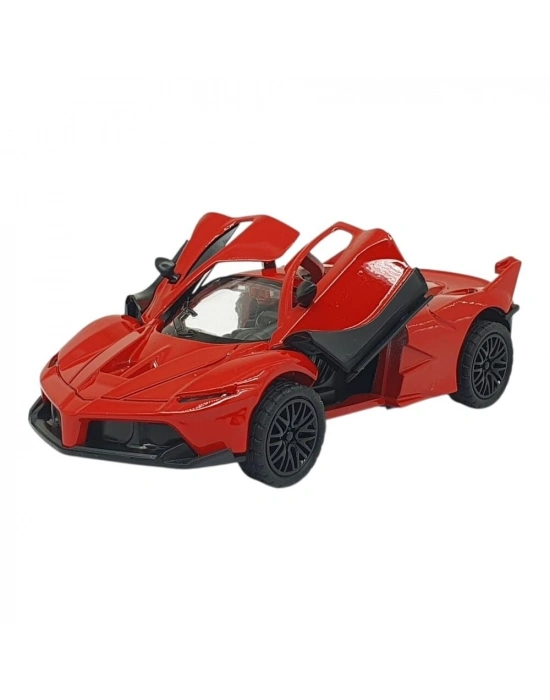 Çek Bırak Metal Arabalar 13 cm - SR2212- Kırmızı