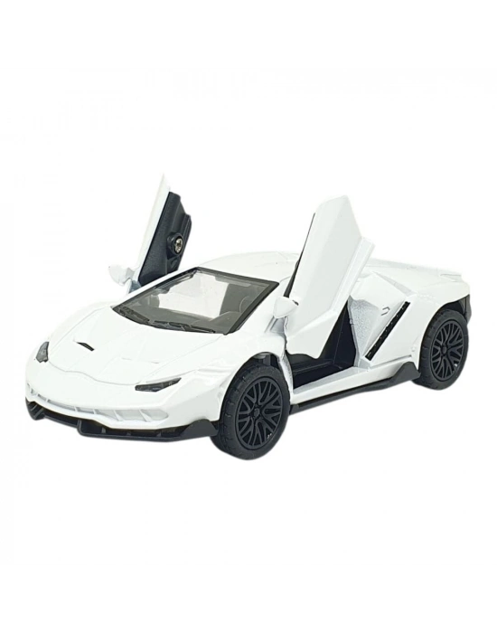 Çek Bırak Metal Arabalar 13 cm - SR2213- Beyaz