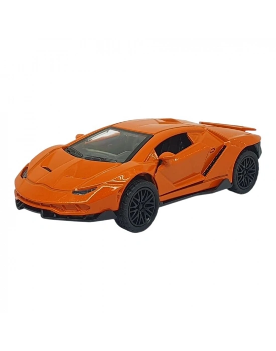 Çek Bırak Metal Arabalar 13 cm - SR2213- Turuncu