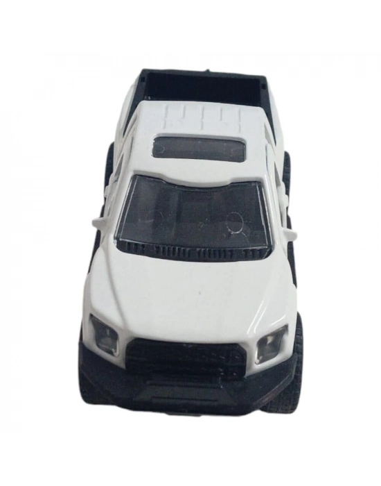 Çek Bırak Metal Arazi Aracı 13 cm - Beyaz