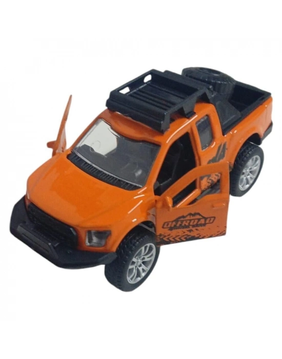 Çek Bırak Metal Arazi Aracı 13 cm - Turuncu