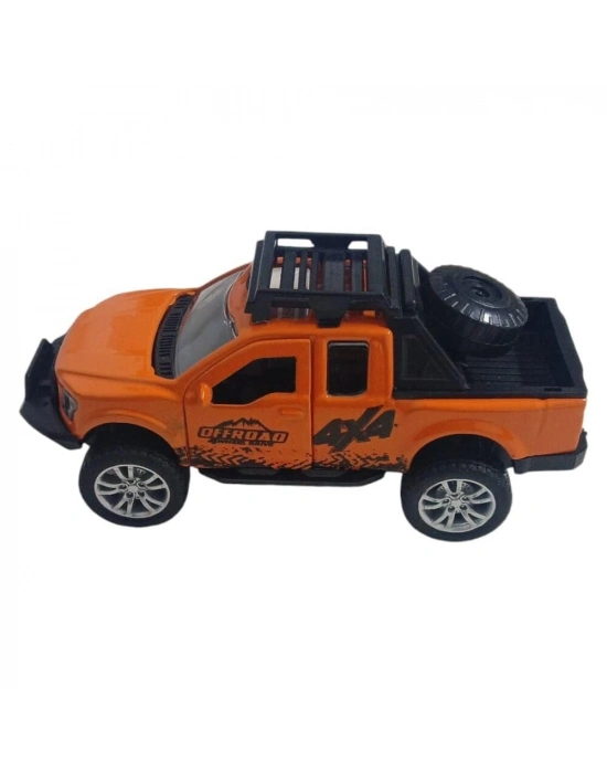 Çek Bırak Metal Arazi Aracı 13 cm - Turuncu