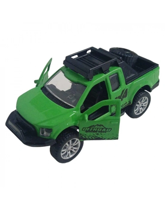Çek Bırak Metal Arazi Aracı 13 cm - Yeşil