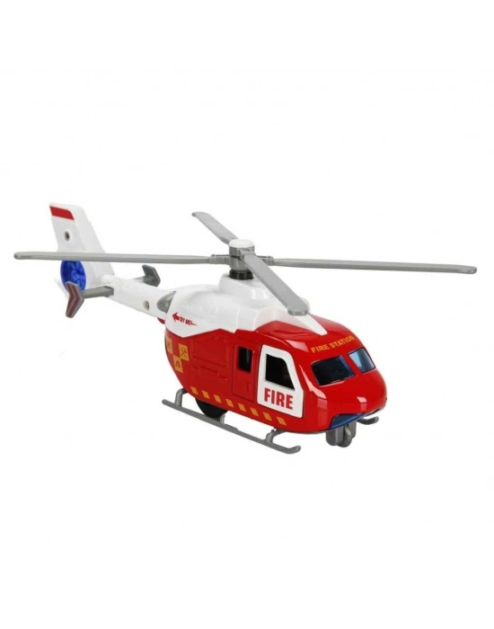 Çek Bırak Metal Helikopter 20 cm - Kırmızı